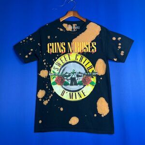 Guns N Roses Sweet Child O' Mine Bleach Style Tee Shirt Sz Medium